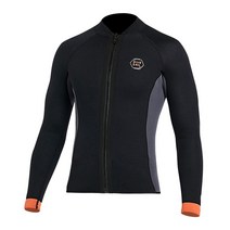 부력슈트 웻슈트 프리다이빙 스노쿨링 스쿠버 수영 서핑 잠수 웻슈트 잠수복 남성 여성 3mm 네오프렌 복 재킷 다이빙 바지 탑 다이빙 복 스노클링 복 복 자외선 차단제, 하지만 재킷, xxl