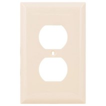 Power Gear 아웃렛 오버사이즈 월 플레이트 커버 갱 1개 깨지지 않는 페이스 7.9cm x 12.4cm(3.1 4.9인치) 나사 포함 라이트 아몬드 30866 듀플렉스 콘센, Light Almond_Oversized, Light Almond_Oversized