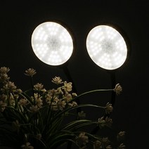 안수리움 홈가드닝 원형 2헤드 LED식물등 집게형 간단