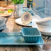 1300K 메세라미카 티에라 줄리엣 사각스몰볼 10 3cm 4color, 단품, 색상:크리스탈블루