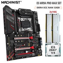 MACHINIST X99 마더보드 세트 LGA 2011-3 키트 Xeon E5 2667 V4 CPU 32GB(2*16G) DDR4 ECC RAM 메모리 Nvme M.2 MR