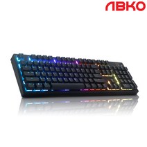 ABKO HACKER K995P V3 무접점 RGB PBT 완전방수 프리미엄 (블랙 45g), 블랙, 단품