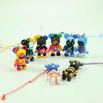 [더블이글] 우주인 곰 포포베 골프티걸이 10개 (실리콘링), 1세트 10개