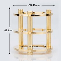 진공 튜브 가드 보호대 커버 12AX7 ECC83 6922 5687 HIFI 빈티지 오디오 앰프 DIY 골드 및 크롬 도금 1, 02 빨간
