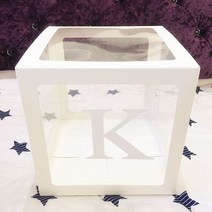 베이비 샤워 장식 상자 풍선 생일 파티 웨딩 소년 소녀, [01] 27cm Box, 24 K_01 27cm Box