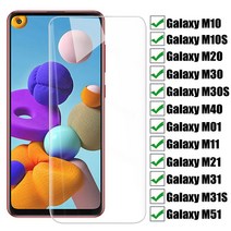 9H HD 강화 유리 삼성 갤럭시 M10 M20 M30 M40 M10S M30S 화면 보호기 M01 M11 M21 M31 M51 M31S 보호, Galaxy M51 용, HD 유리