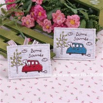 펠트친구 [펠트친구] 사각 자동차 와펜, 파랑