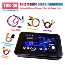 TDB-3A 자동차 점화 코일 인젝터 솔레노이드 밸브 감지기 유휴 스테퍼 모터 오류 테스터 신호 시뮬레이터, 한개옵션0