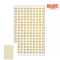 다꾸쓰티커 4P 금색 유아스티커 선물포장스티커 꾸미기스티커