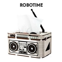 (라디오 다용도함) 로보타임 TG15 Rock radio tissue box, 단품