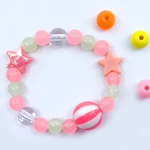 MP65 슈퍼스타 팔찌만들기 세트 핑크 DIY 악세사리 공예 방과후 어린이비즈 취미 선물