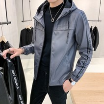 DFMEI 추동 후드 라이더 가죽 PU 가죽 재킷 남성복 아우터 러쉬