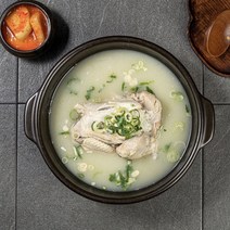대구유명맛집 청송삼계탕 삼계탕밀키트 몸보신 보양식 국내산 캠핑 간편식 1 2인분 1350g, 깊고 진~한 진국육수(약700g), 시원~ 아삭 인기만점 깍두기(약 1kg)