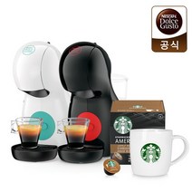 브랜드없음 돌체구스토 커피머신 피콜로XS + 스타벅스 캡슐 1Box 컵, 화이트+에스프레소 로스트 by 네스카페 돌체구스토
