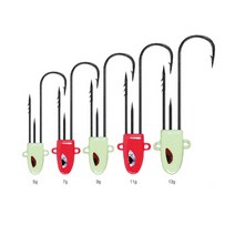 [낚시장터]-[해동조구사] HH-1978~9 등침 갈치 지그헤드 생미끼 웜, 7g, 야광