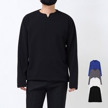 남자 가을 긴팔 티셔츠 레이어드 무지 캐주얼 링클프리 이너 정장 코디 T429