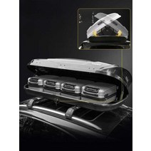 자동차루프백 대용량 선반 여행 캠핑 천장 수납 정리, (260L단일개방)+크로스바(검정흰색회색)