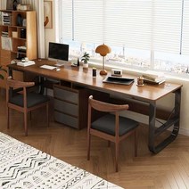 2인용 스터디 슬림책상 더블 공부방 쌍둥이책상, S