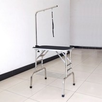 거치대 미용테이블 폴딩 목욕 헤어 반려동물 애견 강아지 샵 미용의자, 블랙 버클 리프트 폴딩 1