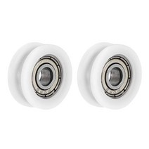 Uxcell U604ZZ 604 나일론 U 그루브 베어링 4x15x6mm 더블 메탈 차폐 GCr15 크롬 스틸 볼 2개 USA 미국