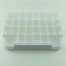 공케이스 120칸 56칸 30칸 20칸 4단 서랍장 스와케이스 분리형 케이스 파츠케이스 조립형 스톤케이스 빈케이스 네일아트 공방용품 목공예 보관함 진열대, 1개, [30칸케이스]화이트