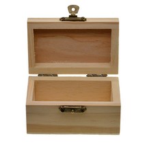 나무 파레트 일반 나무 보물 상자 목재 보석 보관함 데쿠 파주 공예 90x55mm, 한개옵션0