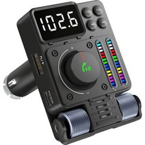 Nulaxy 2023 Upgraded Bluetooth Car FM Transmitter V5.3 PD 30W Type C Fast Charge Treble and Bass A, A-Black