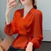 펀칭블라우스 스퀘어넥 오프숄더 크롭 퍼프 민소매 쉬폰 여름 반팔 프릴 여성 셔츠 봄 가