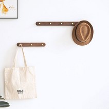 월넛 골드후크 라운드 벽행거 옷걸이 감성 인테리어 소품, 3 후크