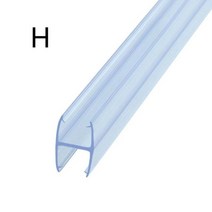 abs도어 4 12mm 목욕 샤워 스크린 씰 스트립 유리 씰 갭 창 웨더 스트립 씰링, h, 1-1pc는 50cm입니다, 10mm