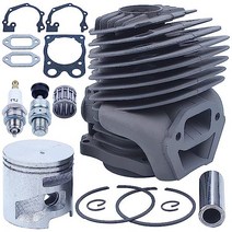 엔진톱 Husqvarna K750 K760(이전) 콘크리트 톱용 Zkqlzoqi 51mm 실린더 피스톤 가스켓 키트 실린더 피스톤 키트 점화 플러그 감압 밸브 니들