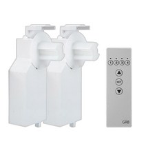 [쿠사]전동블라인드 본체2+4채널리모컨 암막롤커튼 셀프설치;암막블라인드_블라인드커튼~6266EA+V