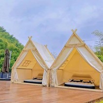 삼각오두막 방갈로 오두막 캠핑 글램핑 분위기 좋은 까페 야외 텐트 삼각형 바베큐장, G 4X4 하우스 스타일