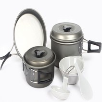 아웃도어 경질 코펠 세트 바반타 3인용 캠핑 백패킹 차박 글래핑 코펠 10p세트