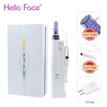 탄탄한피부 탄력 가정용고주파기 미세전류 hydra 인젝터 mesotherapy aqua, 우리와 2pcs 12 핀
