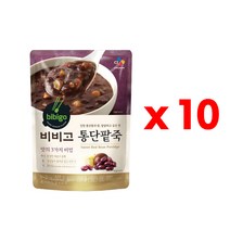 비비고 통단팥죽, 420g, 10개