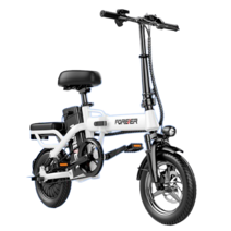 포레버 바이크 최신형 48V 400W 접이식 배달용 출퇴근 전동 전기자전거, 기본형, 20AH, 화이트