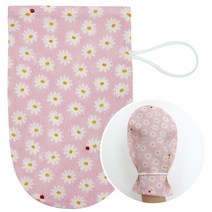 해피코튼 국산 인견 때수건 아기 때밀이 목욕 때타올, 데이지 핑크, 1개입, 1개