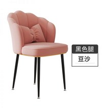 화장대 의자 스툴 골드 의자 벨벳 인테리어 높은 콘솔 미니 예쁜 침실 엔틱, U32-팥앙금-검은다리[꽃잎의자]