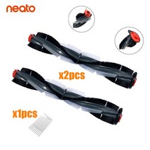 로봇 청소기 필터 걸레Neato Botvac D 시리즈 D3 D4 D5 D6 D7 D75 D80 D85 연결된 진공 부품 메인 브러시 액세서리 키트 교체, 3개