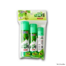 종이나라 투명 나라풀 3p -PP 딱풀 풀 접착제 목공풀, 15g세트