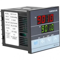 Oumefar PT100 센서 열전대 온도조절기 PID K타입 1991300℃ 산업생산용 입력릴레이 SSR 출력, 1PCS