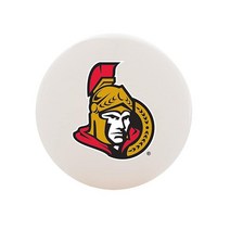 Franklin Sports Nashville Predators 스트리트 하키 볼 - 화이트 노 바운스 고밀도 PVC 팀 로고 포함 NHL 공식 라이선스 제품 461427, Ottawa Senators, 1개