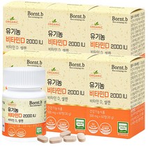 본트비 유기농 비타민D 셀렌 2000IU 500mgx60정, 60정, 6개