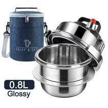 5분누룽지가마솥 미니 압력솥 캠핑 바로밥 인덕션용 냄비, 1.G 08L With Bag