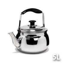 가재울산업 멜로디 스텐 주전자 5L 넓은입구 뚜껑열림방지 주방용품 들통 형 일반 삐삐 5697-5609756ea, gajae6526 본상품선택, gajae6526 1