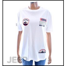 지프 지프 남녀공용 아이코닉 와펜 프린트 멀티 반팔티 JM2TSU219 화이트