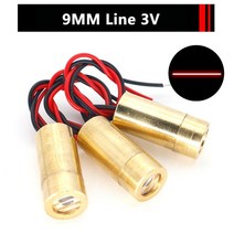 목공 기계 부품 6mm650nm5mw laser head 650nm 9mm 3v 50mw laser cross diode module red copper head, 9MM 라인 3V