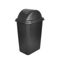 지오리빙 스윙 휴지통 40L, 스윙휴지통 40L 블랙, 1개