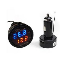 온도 볼트 멀티볼트메타 충전 볼트게이지 시거잭형 3IN1 SCG-27, 상세페이지 참조